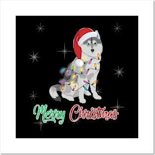 Husky Christmas TShirt Cute Gifts Dog Lovers Posters and Art